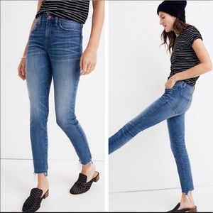 EUC | Madewell 9” High-Rise Skinny Crop Jeans